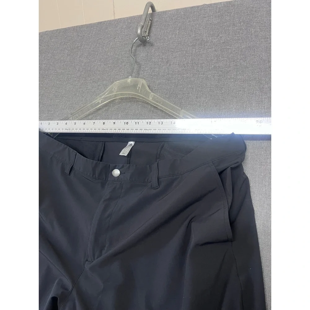 Adidas Primegreen Mens Golf Shorts Black Size 38 Performance Flat Front Athletic